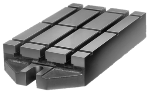 Base plate with T-slots grey cast iron