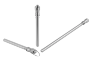 Ball lock pins with head-end lock
