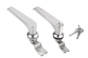 Quarter-turn locks stainless steel with L-grip