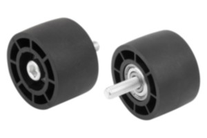 Rollers with ball bearing